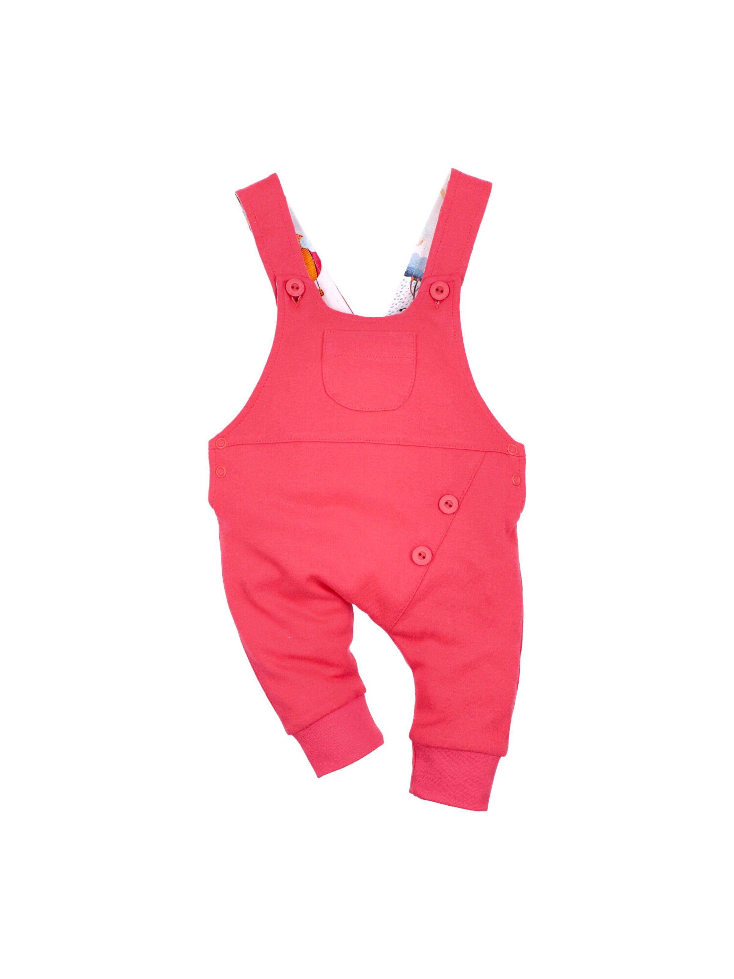 Regular Salopette 'Wildtiere' NINI en rouge : devant