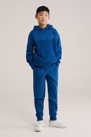 WE Fashion Tapered Pants in Blue