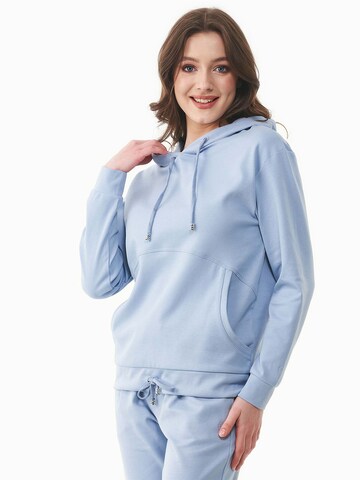Organication Sweatshirt in Blau: Vorderseite