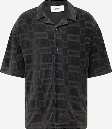MOUTY Klasický střih Košile 'NOLA' – černá: přední strana