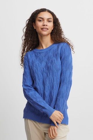 b.young Sweater 'Milja' in Blue: front