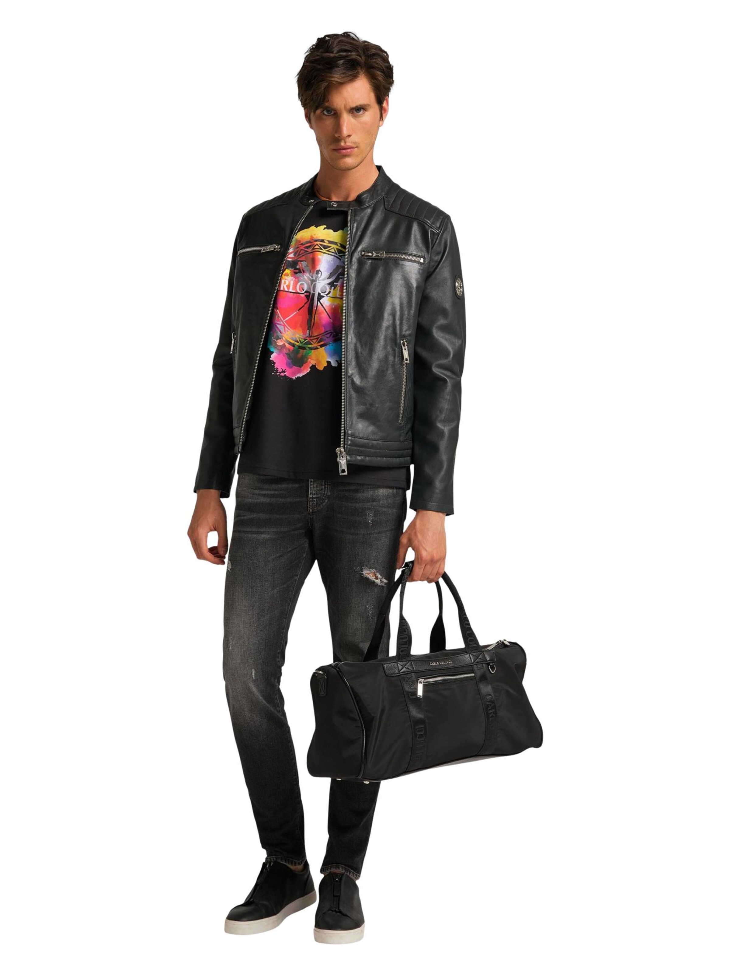 Carlo Colucci Übergangsjacke ' Bento ' in Grau