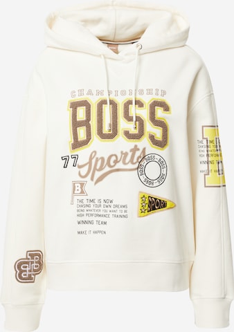 BOSS Orange Sweatshirt 'Eraisy' in Wit: voorkant