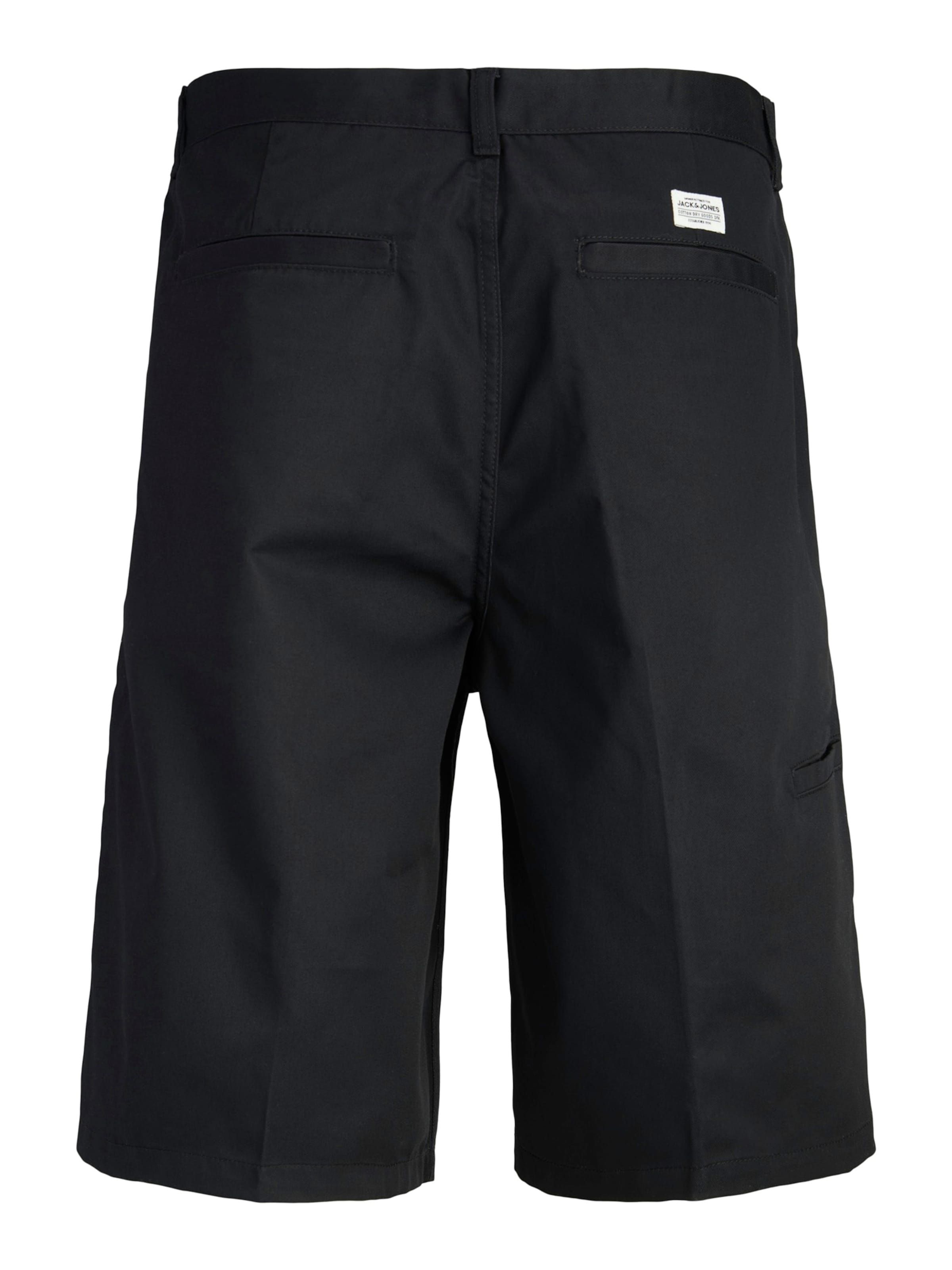JACK & JONES Wide leg Pressveckad byxa 'JPSTOWEN DREW' i svart