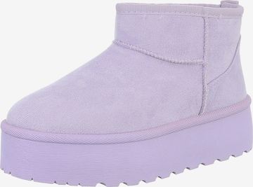 Ital-Design Boots in Purple: front
