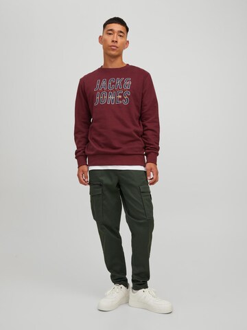 JACK & JONES Sweatshirt 'Xilo' in Red