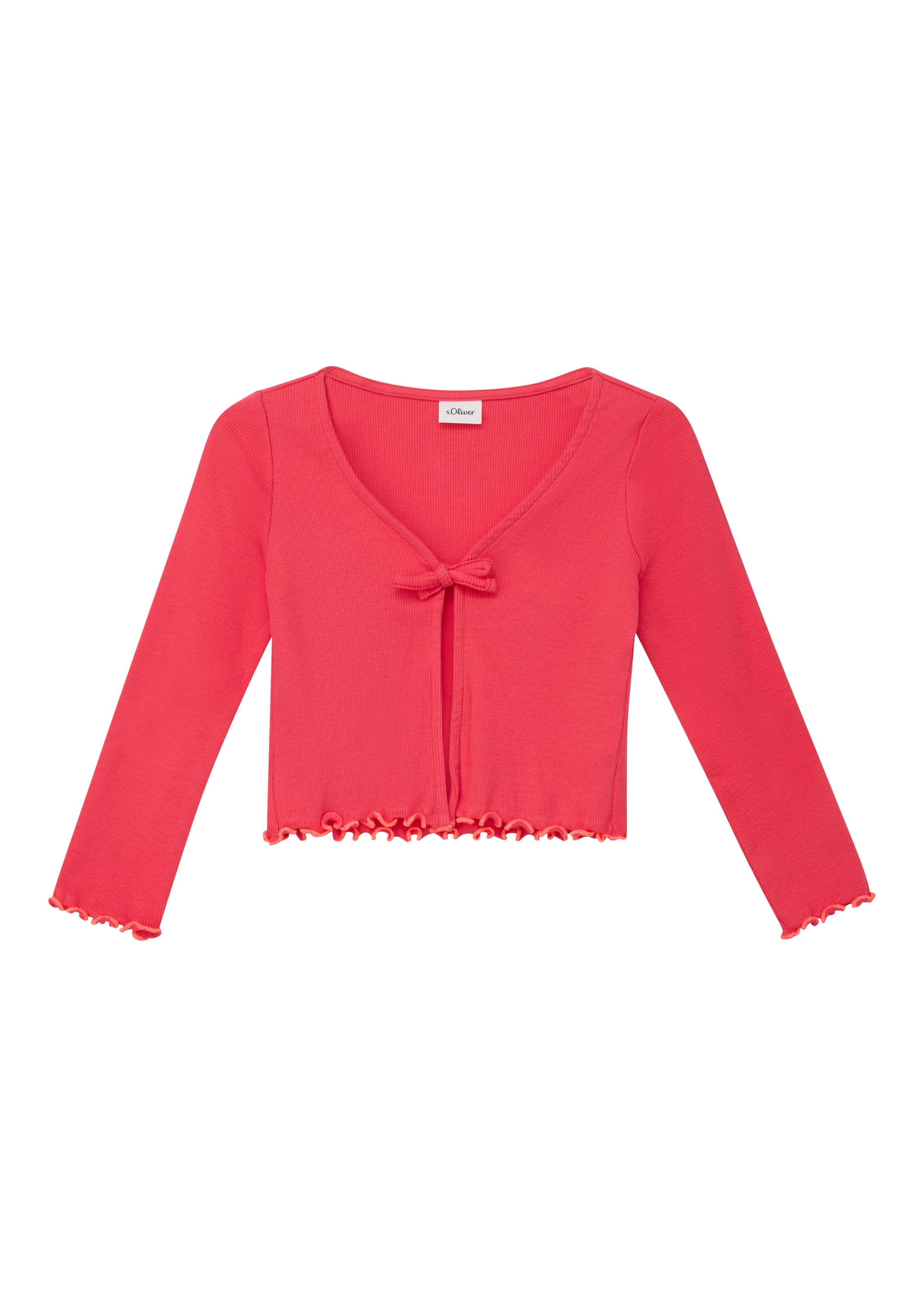 s.Oliver Gebreid vest in Rood: voorkant