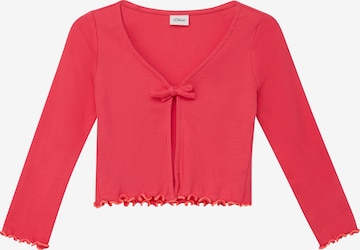 s.Oliver Gebreid vest in Rood: voorkant