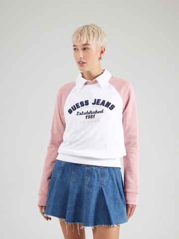 GUESS JEANS - Sudadera en rosa: frente