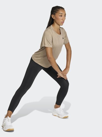 ADIDAS PERFORMANCE Funkcionalna majica | rjava barva: sprednja stran