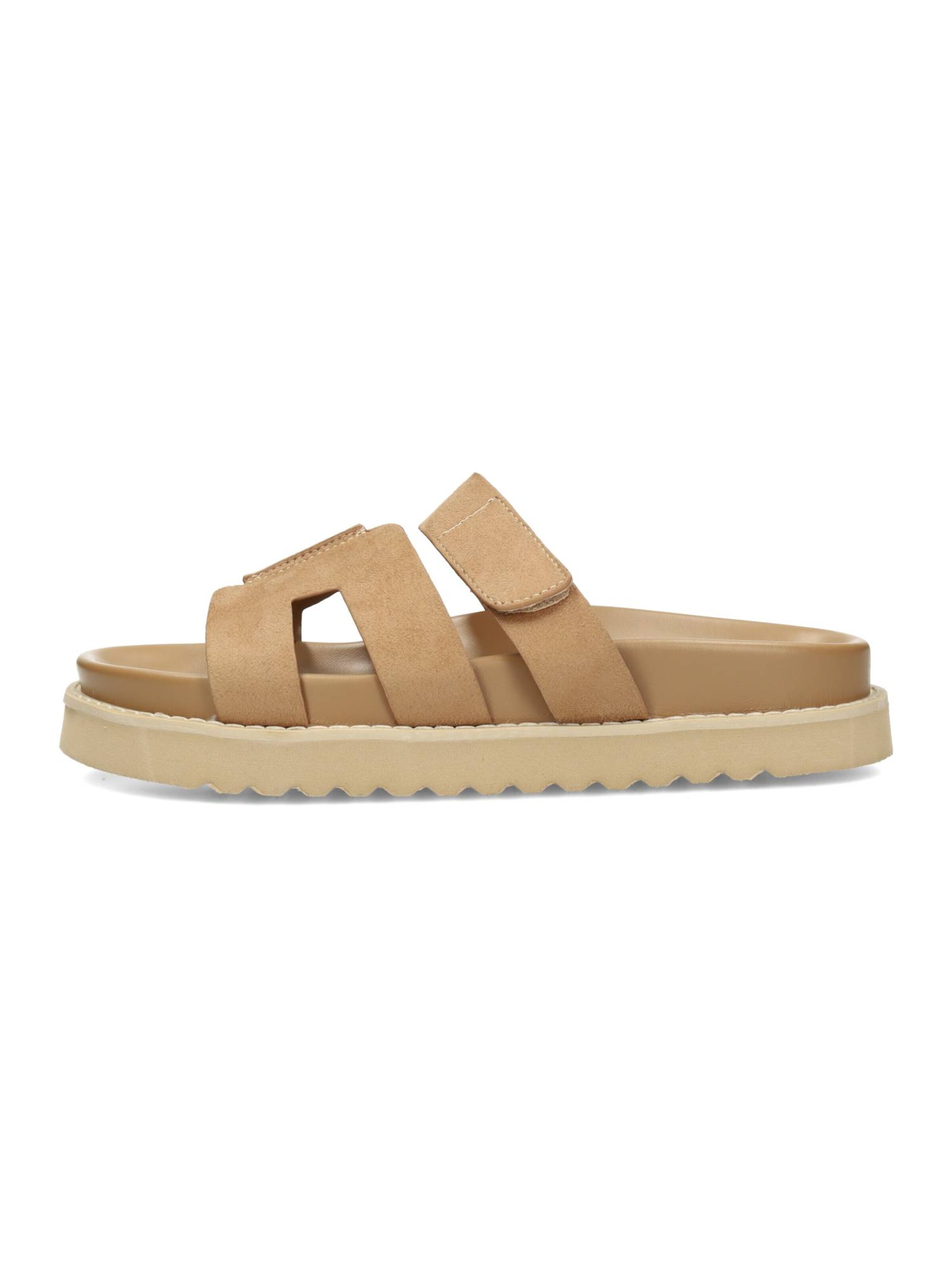 Sandales à lanières 'SCOTTIE' POSH by Poelman en beige : devant