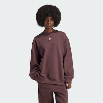 ADIDAS ORIGINALS Sweatshirt 'Essentials' in Brown: front