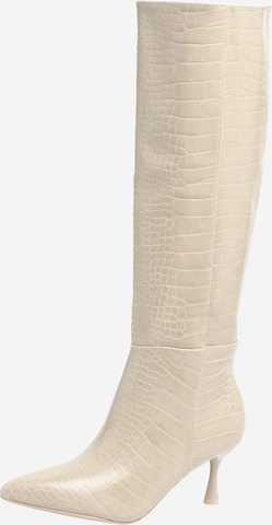 Gina Tricot Boots in Beige: front