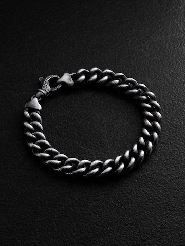 REYTEL Armband 'SKALL'‌‌‌‌‌ in Silber: Vorderseite