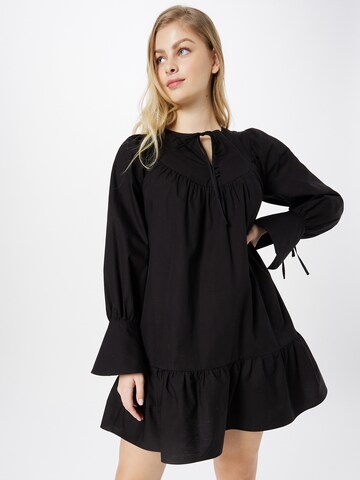 Robe-chemise River Island en noir : devant