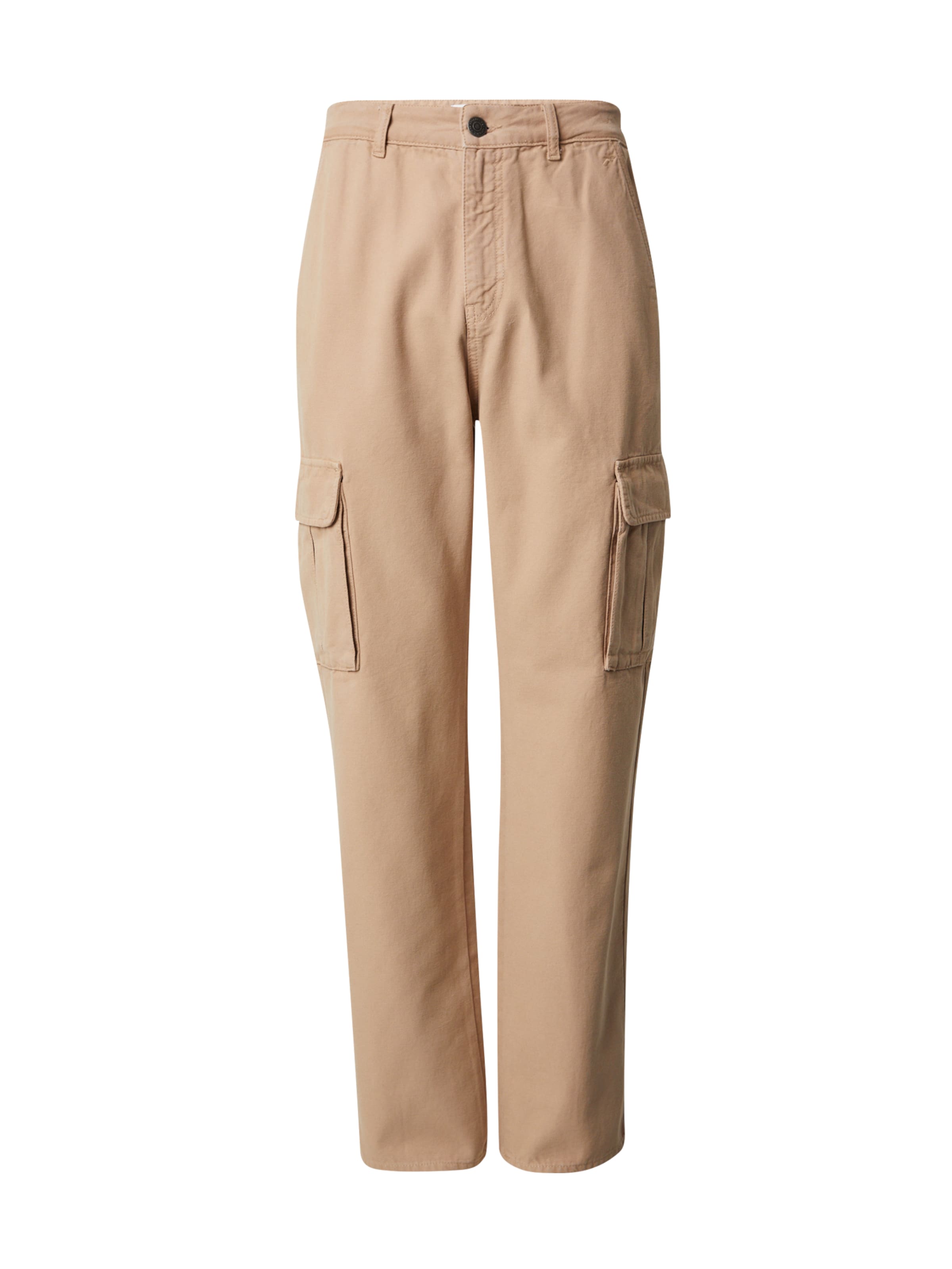Regular Pantalon cargo 'Franz' DAN FOX APPAREL en beige : devant