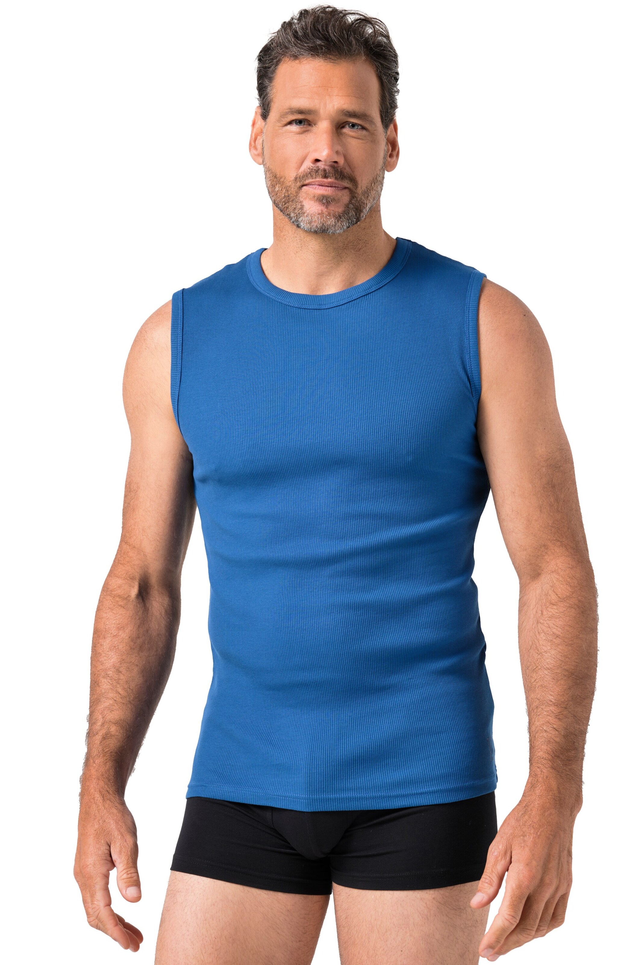 JP1880 Unterhemd in Blau: Vorderseite