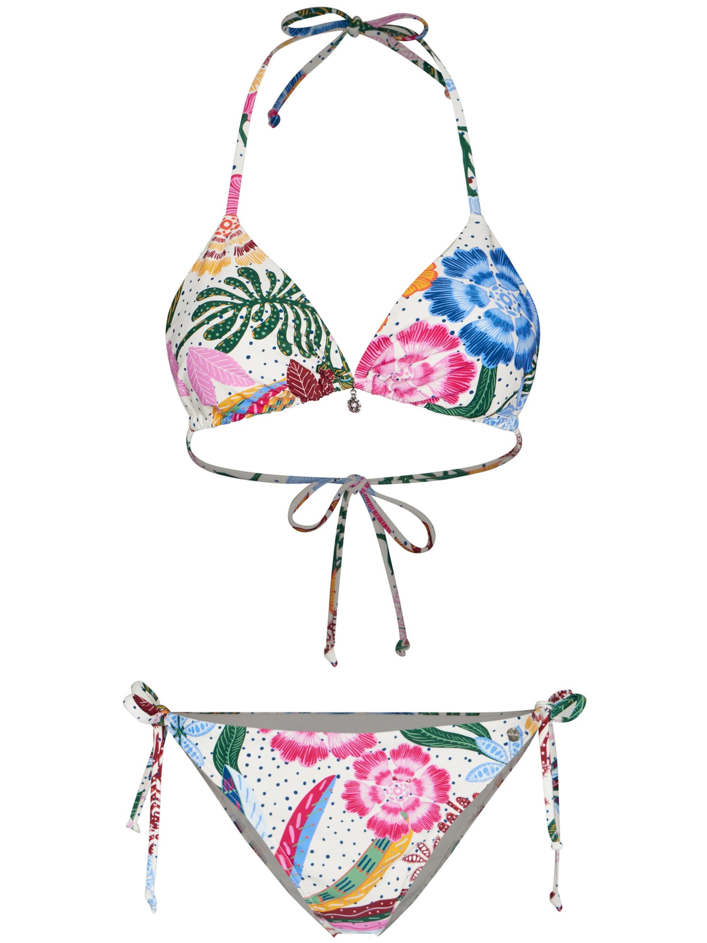 Rebelle Triangel Bikini in Gemengde kleuren: voorkant