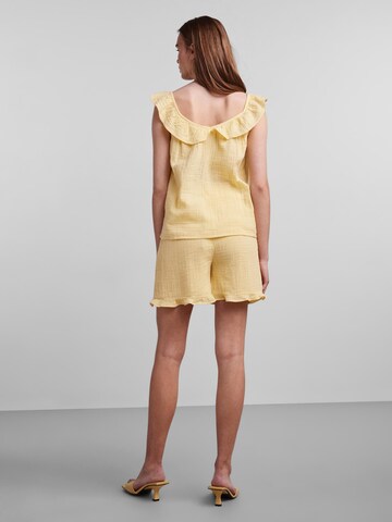 PIECES - Top 'LELOU' en amarillo