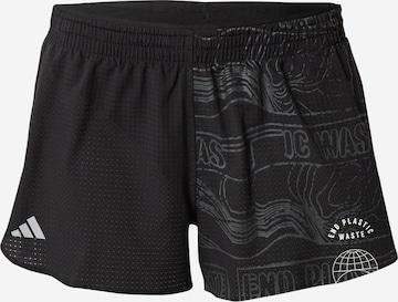 ADIDAS PERFORMANCE - Regular Calças de desporto 'Run For The Oceans' em preto: frente