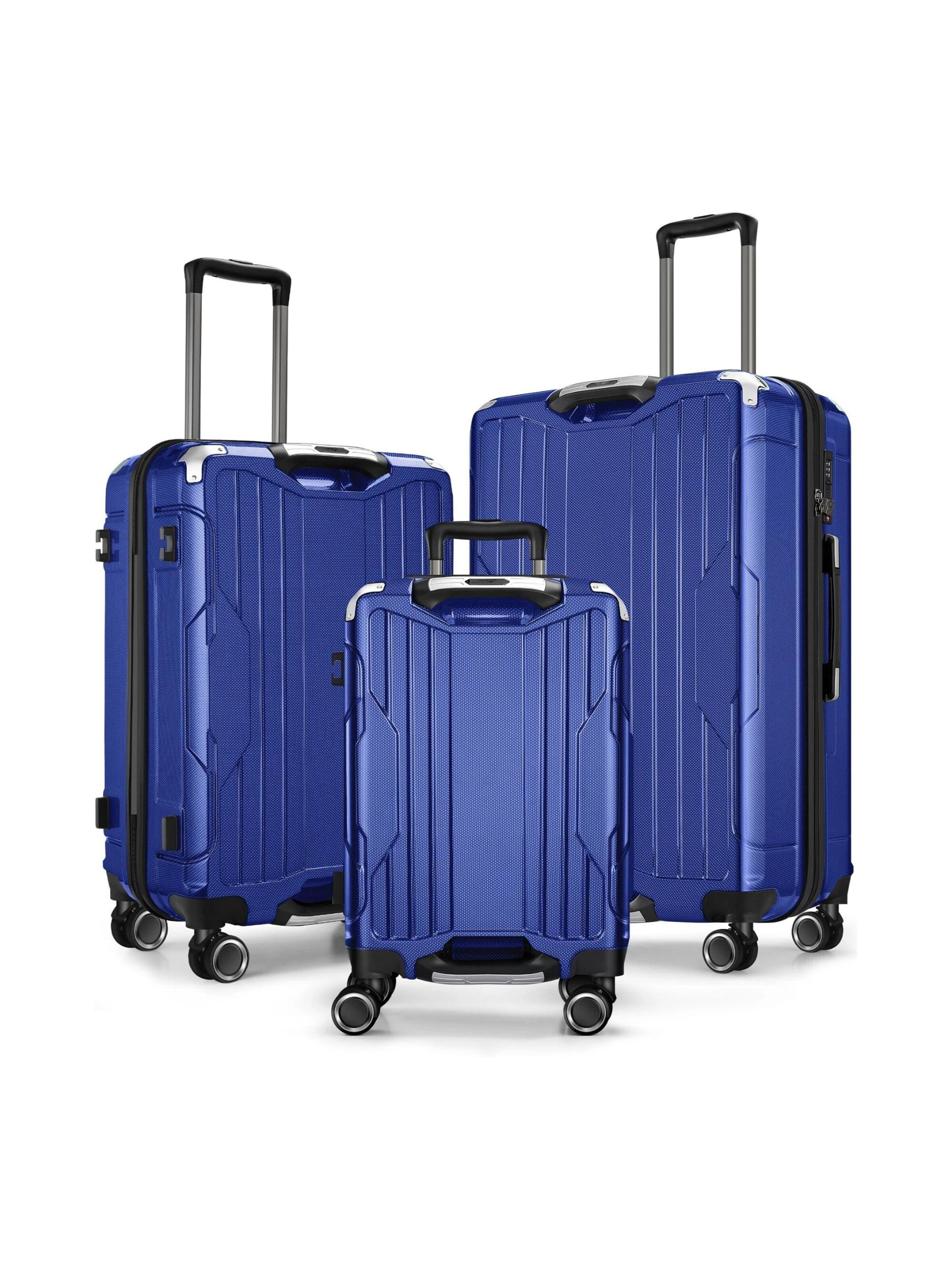 4FLY Suitcase Set 'Carbo' in Blue: front