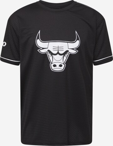 NEW ERA Shirt 'Chicago Bulls' in Zwart: voorkant