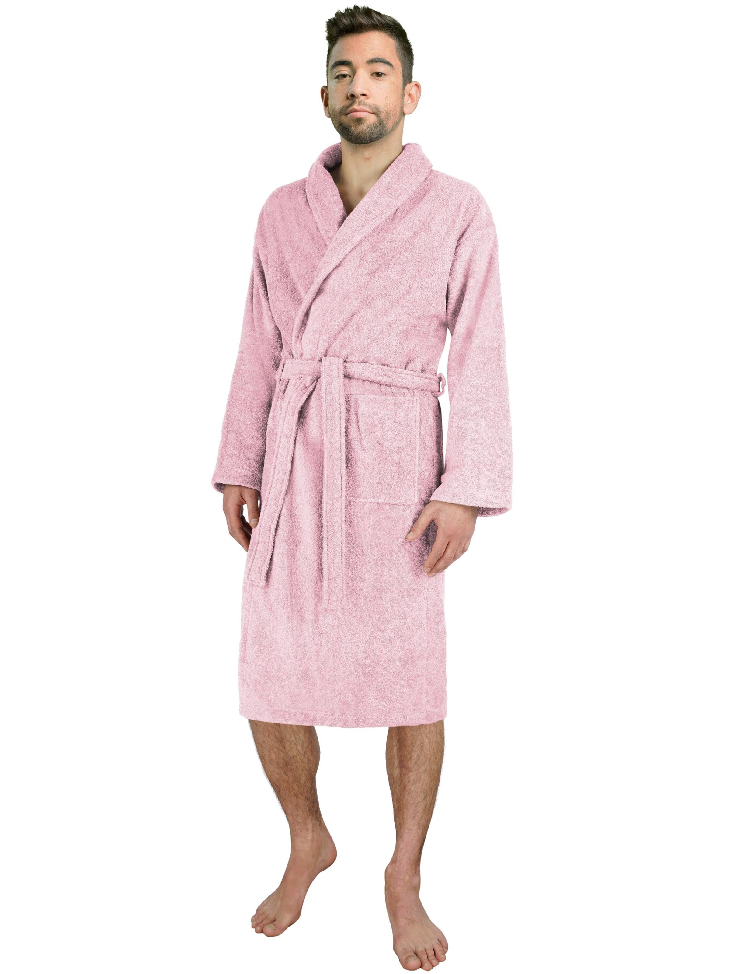 normani Bathrobe long in Pink: front