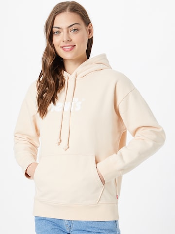 LEVI'S ® Sweatshirt 'Graphic Standard Hoodie' in Beige