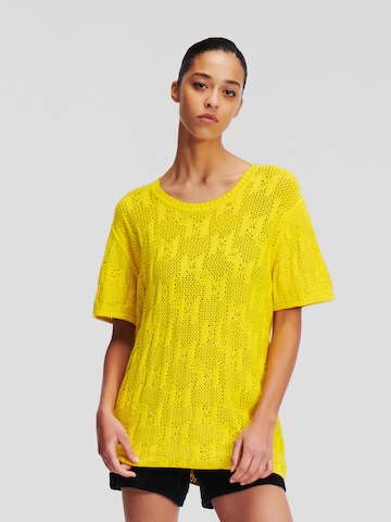 Pullover di Karl Lagerfeld in giallo: frontale