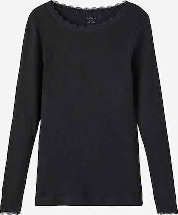 Pull-over 'Litte' NAME IT en noir : devant