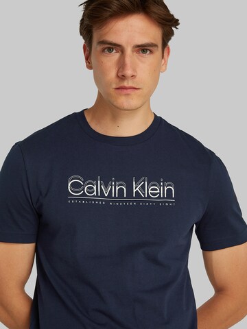 mėlyna Calvin Klein Marškinėliai