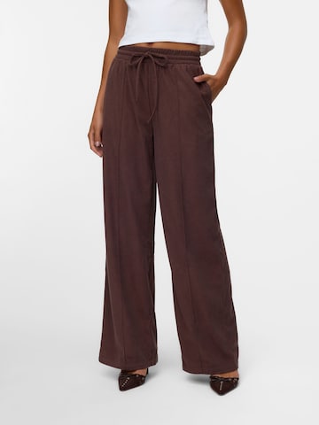 VERO MODA - Pierna ancha Pantalón en marrón: frente