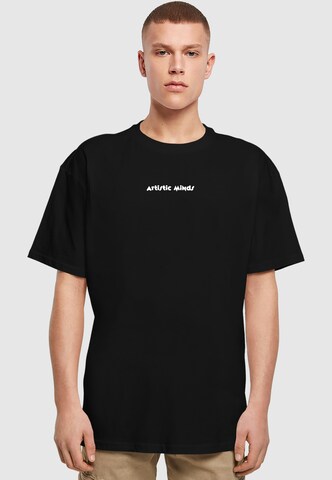 Merchcode Shirt 'Artistic Minds' in Zwart: voorkant