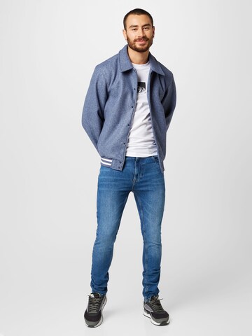 BURTON MENSWEAR LONDON Jacke 'Varsity' in Blau