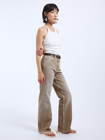 Dr. Denim Regular Jeans 'Echo High Straight'‌‌‌‌‌ in Beige