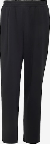 ADIDAS SPORTSWEAR - Loosefit Calças de desporto 'Soft Lux' em preto: frente