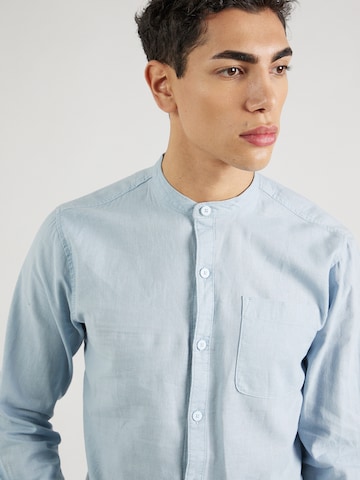 INDICODE JEANS Regular fit Button Up Shirt 'Raffi' in Blue