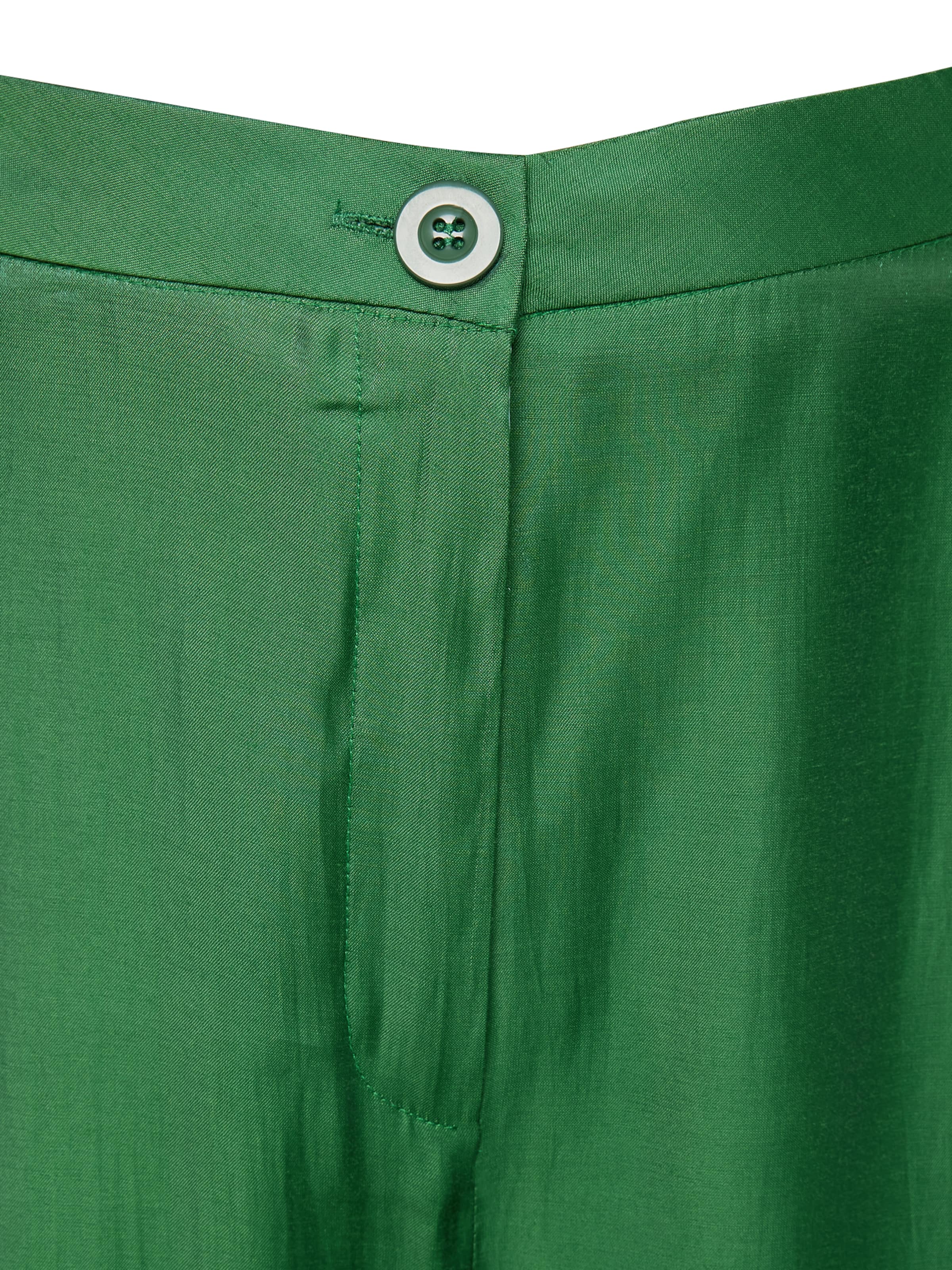 Nasty Gal Plus Wide leg Trousers in Green