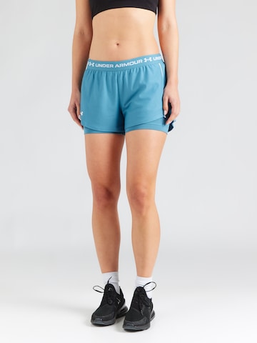 Regular Pantalon de sport 'Tech Play Up' UNDER ARMOUR en bleu : devant