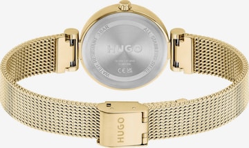 HUGO Red Analoog horloge in Goud