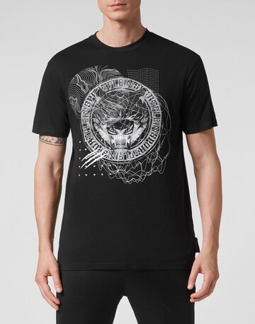 Plein Sport Shirt 'Tiger' in Black: front
