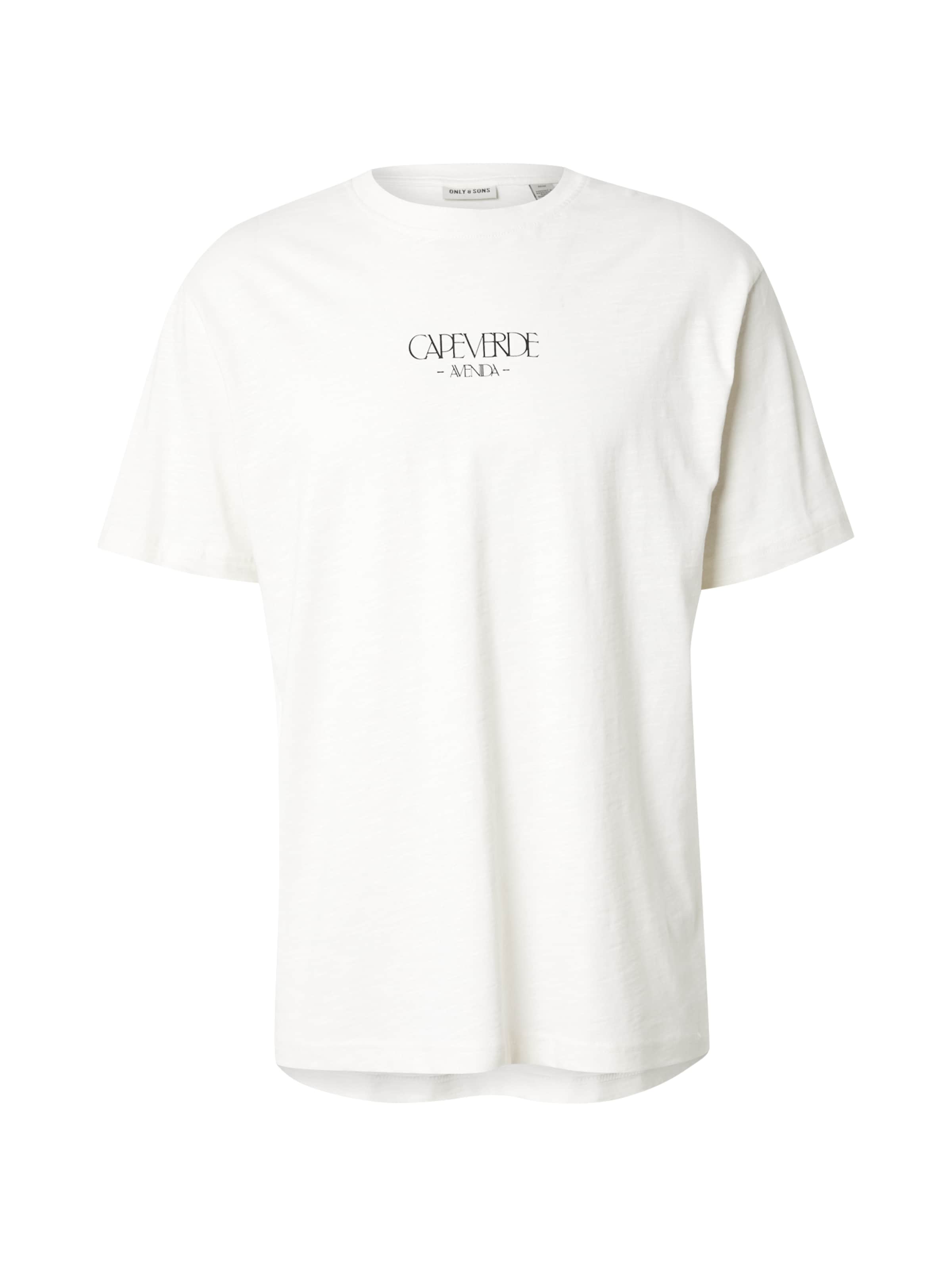 Only &amp; Sons - Camiseta &#x27;ONSLUIS&#x27; en blanco: frente