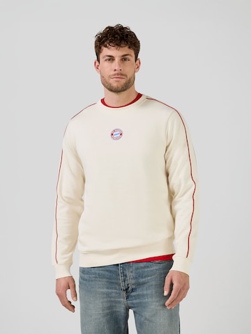 FC BAYERN MÜNCHEN Sweatshirt Essentials in Weiß: Vorderseite