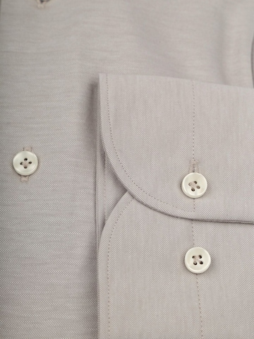Profuomo Slim fit Button Up Shirt 'Sky Blue' in Beige