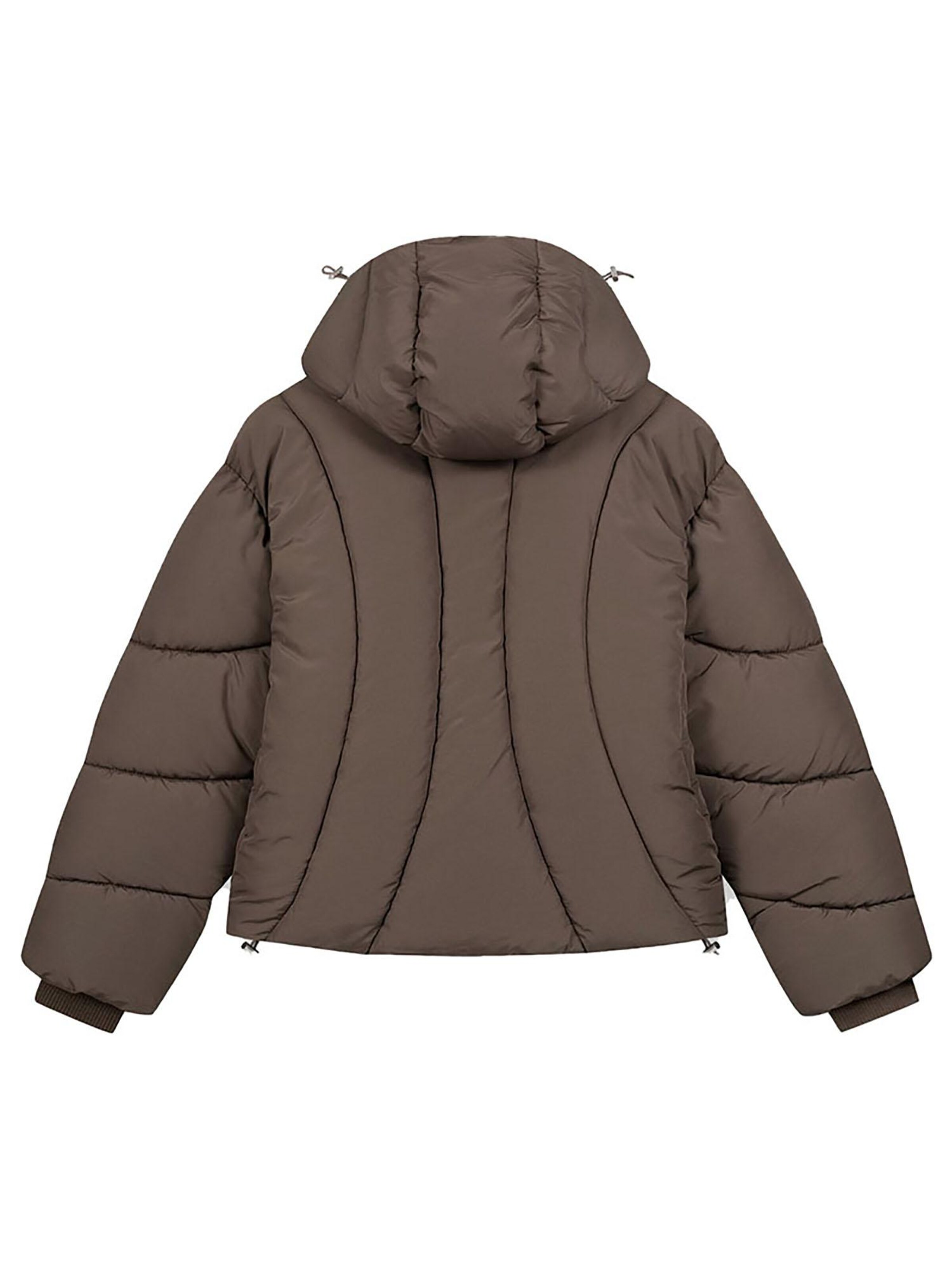FAVELA Winter Jacket 'Abstract' in Brown