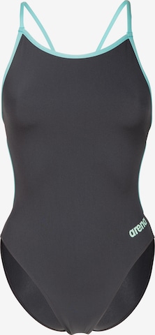 pilka ARENA Biustjė Maudymosi kostiumėlis 'LACE BACK SOLID': priekis