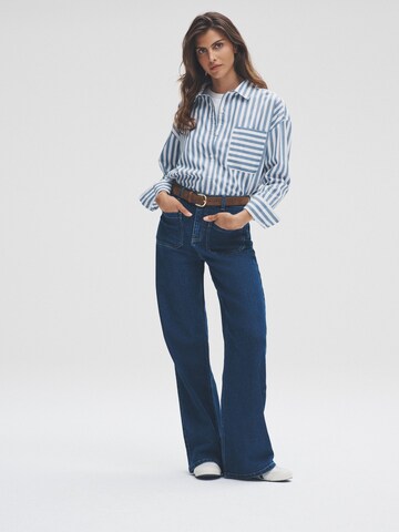 The Set Wide leg Jeans in Blue