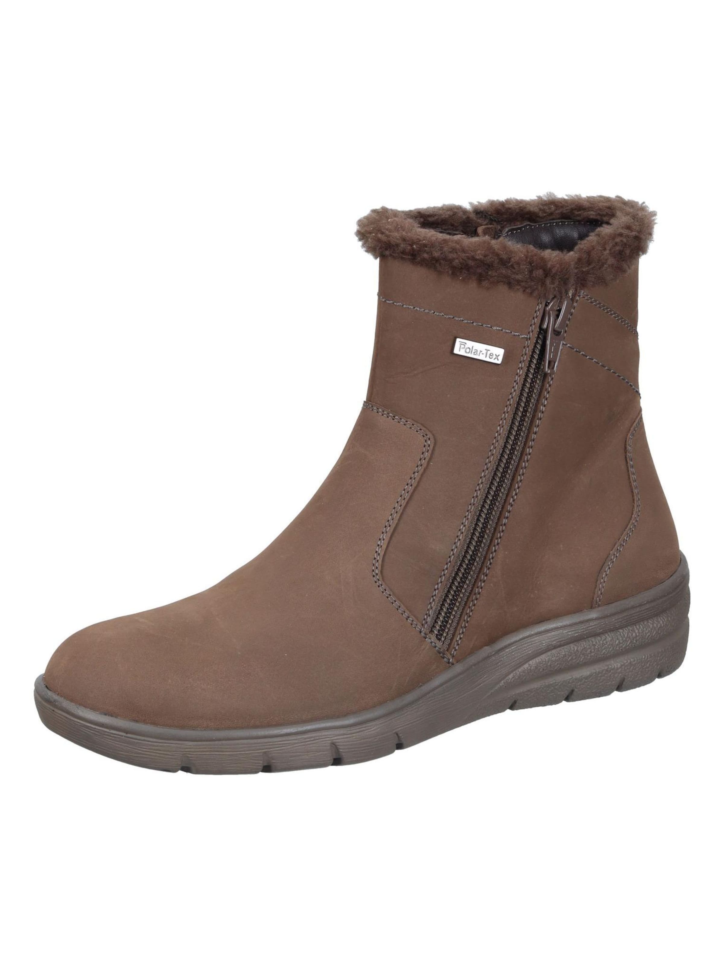 Comfortabel Ankle Boots 'Stiefeletten' in Brown: front