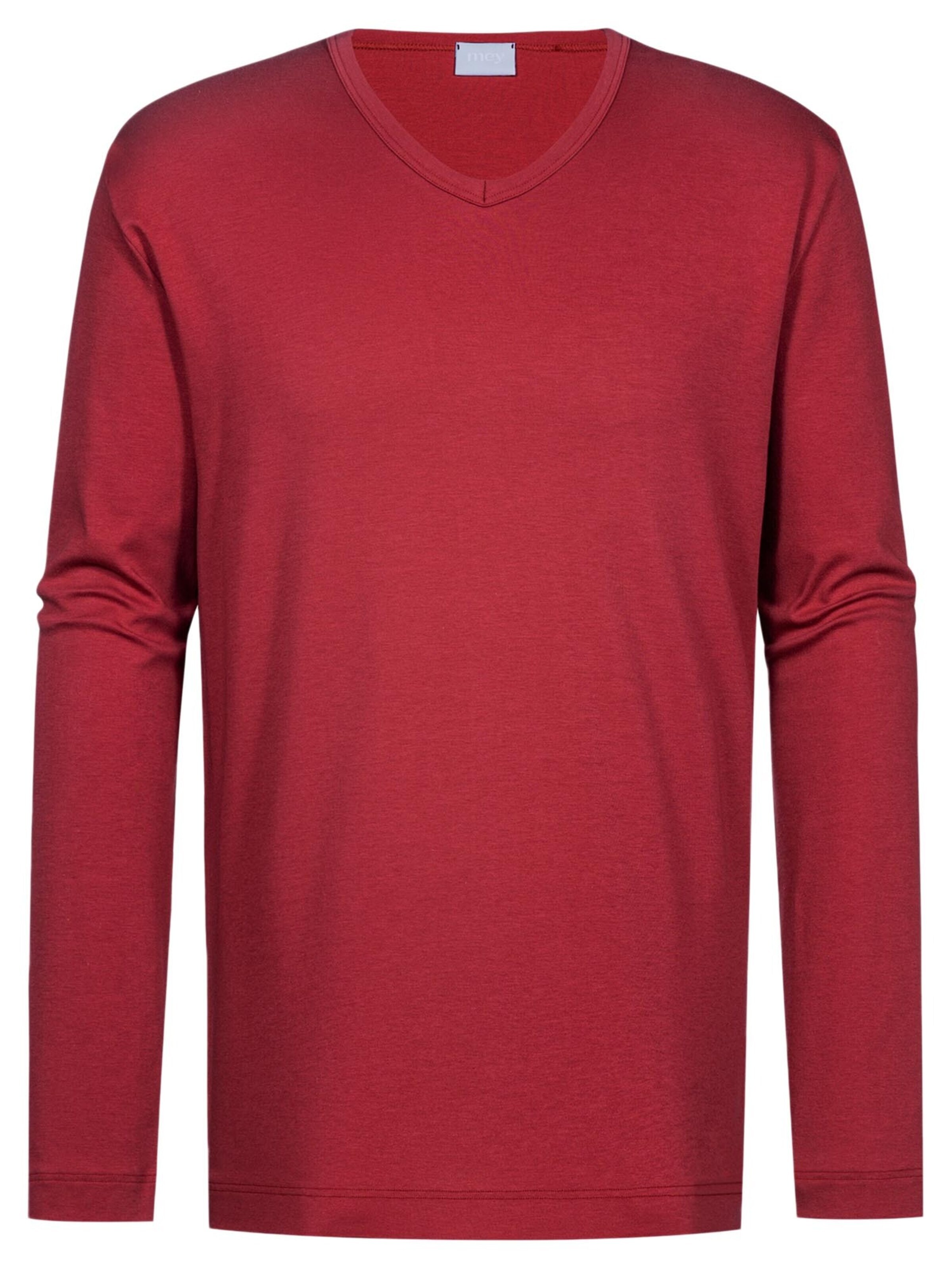 Mey Shirt 'Solid Night' in Rood: voorkant