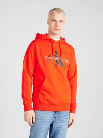 Calvin Klein Jeans Sweatshirt 'Essentials' in Rood: voorkant